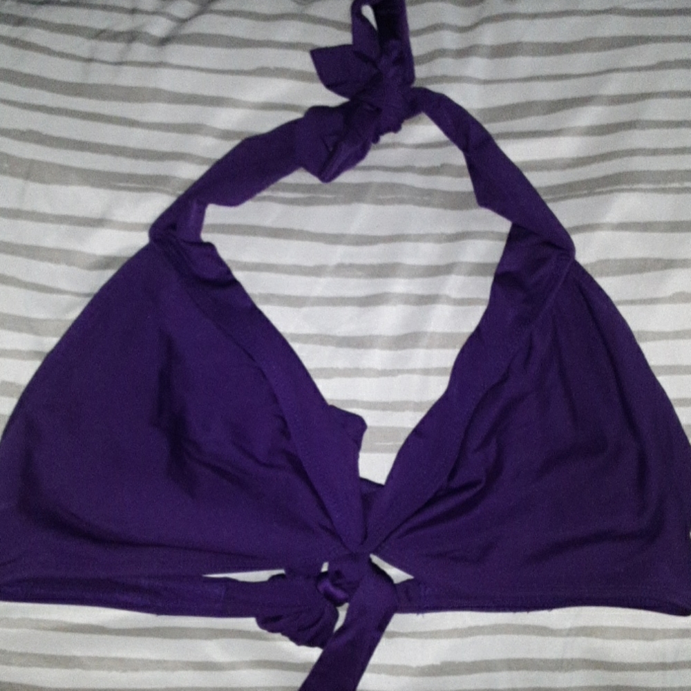 Purple bikini top